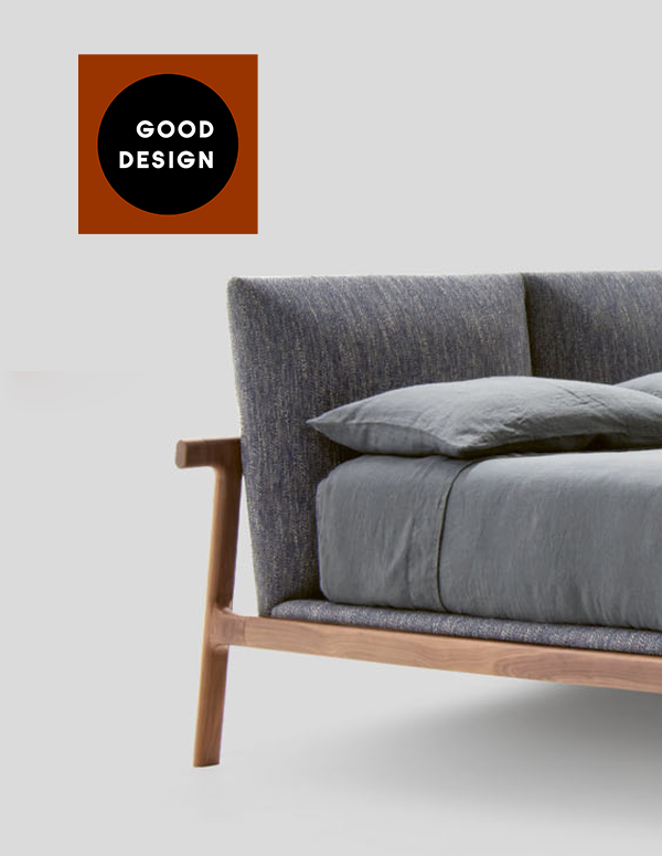Good design award 2017 vince il letto Fushimi di Philippe Tabet disegnato per Pianca