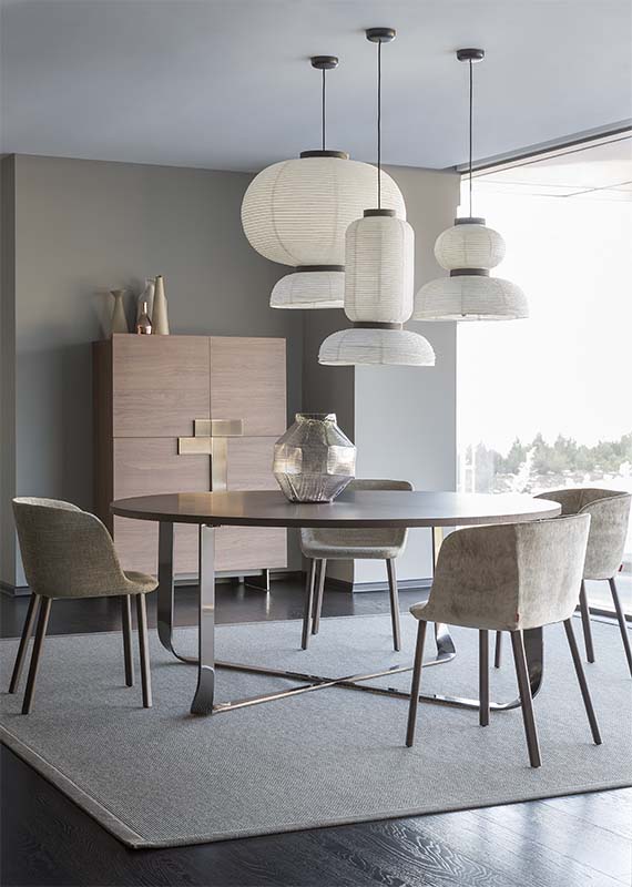 Pianca open in Baku, azerbaijan, the first flagship store - confluence table design xavier lust and esse chairs design philippe tabet