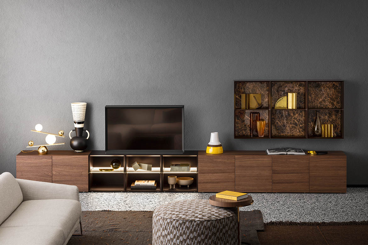 arredamento di design moderno per soggiorno in legno