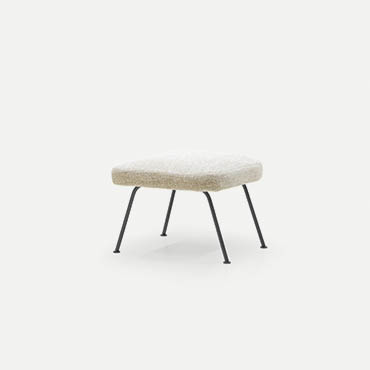 ottoman dora with metal legs collection pianca
