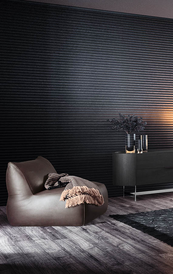 eden poltrona morbida e soffice con rivestimento in pelle marrone pianca
