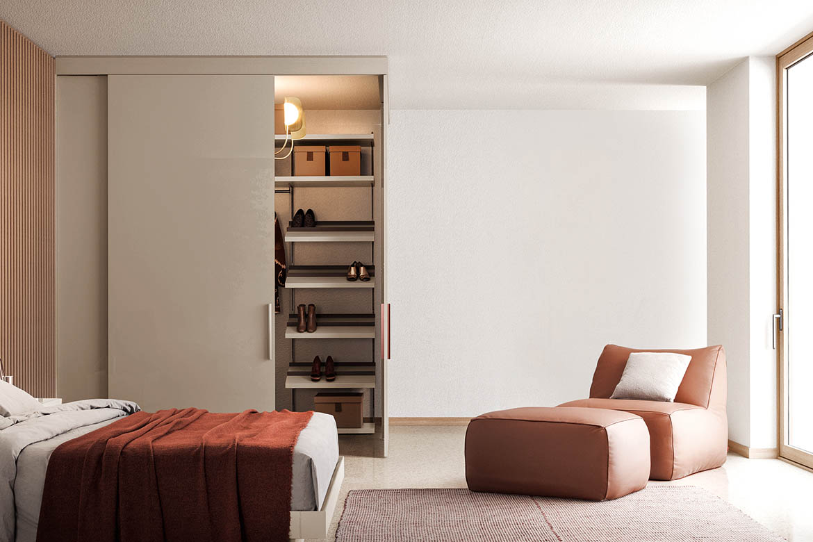 vista doors for walkincloset and eden armchar and ottoman pianca