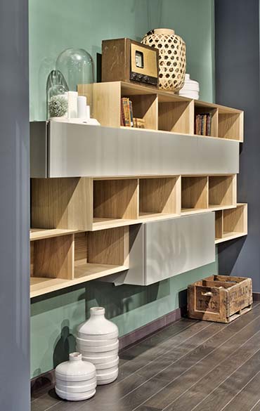 Spazio composition livingroom in malta store Pianca