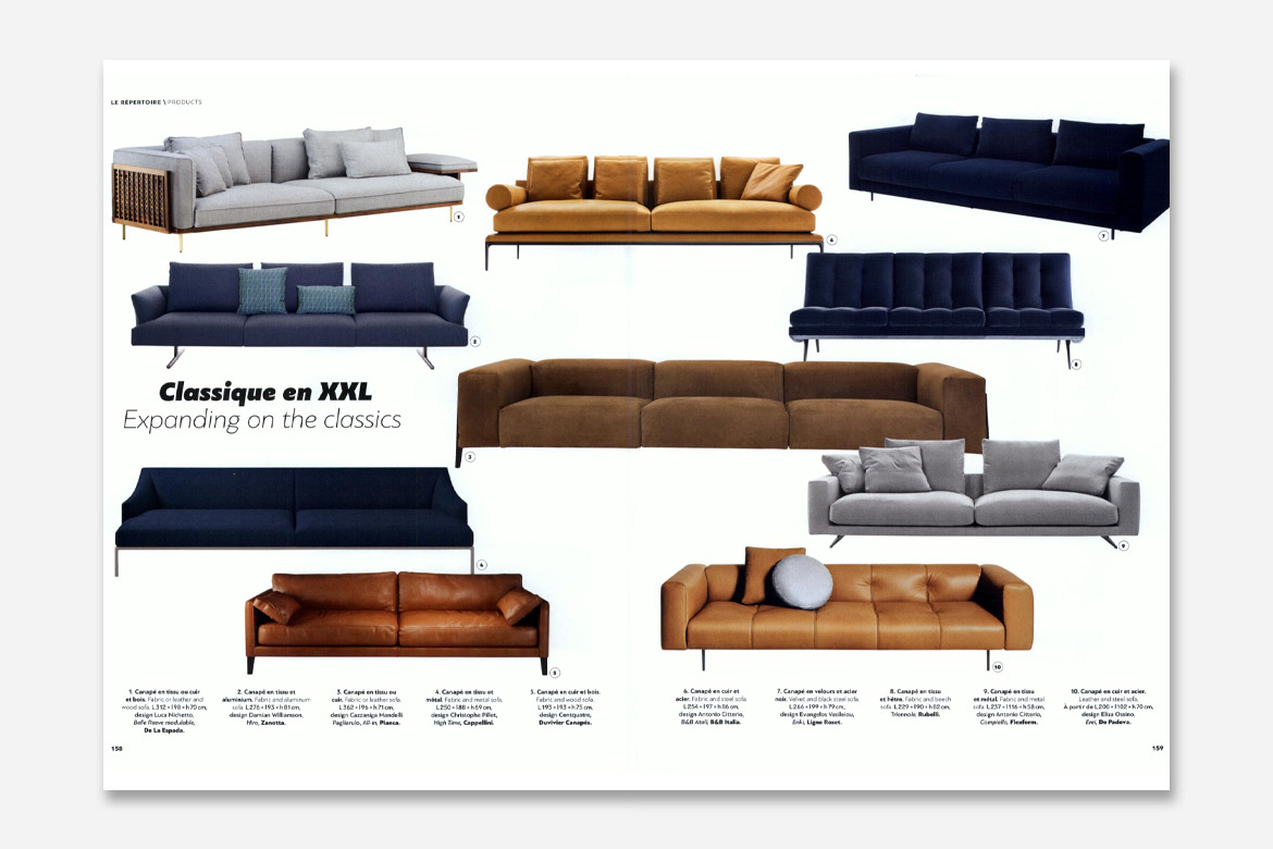 all-in divano pianca AD collector magazine