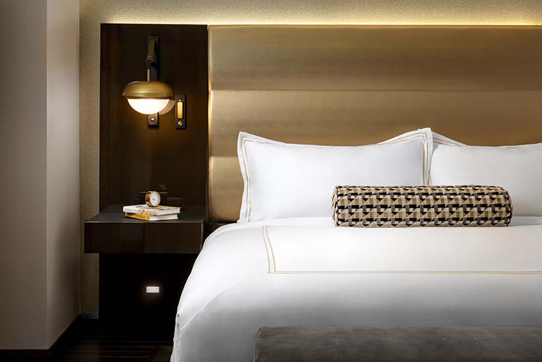 sinclair hotel bedroom furnished from Pianca