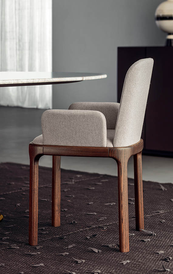 inari chair with armrest design philippe tabet per pianca