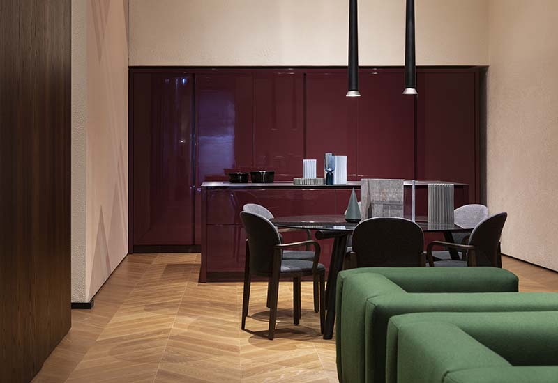07_Pianca&Partners_©AlbaDeangelis23 Furniture, interior doors, security doors, windows, wood panelling, wallpaper, lighting and office systems: Pianca & Partners offers a massive range of products to meet the most diverse contract project requirements.