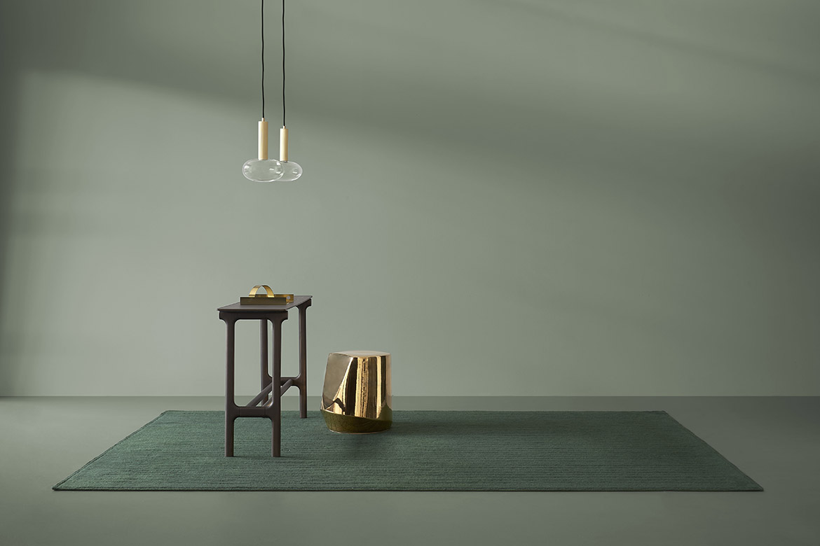 italian design green rugs Pianca