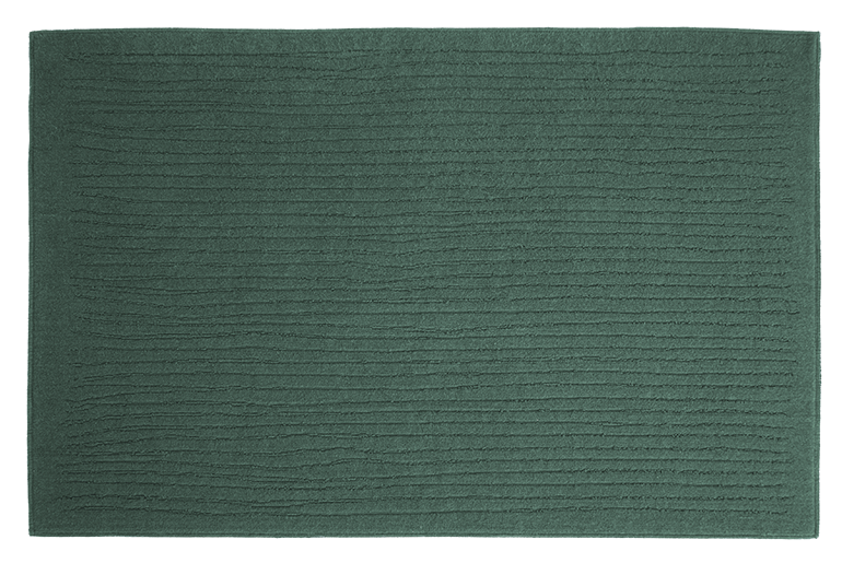 tappeto a righe verde design Pianca