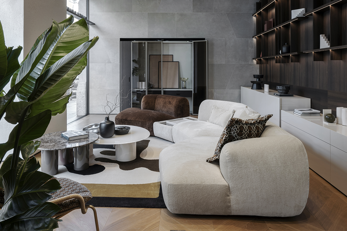 Doro, divano modulare, design Pier Luigi Frighetto
