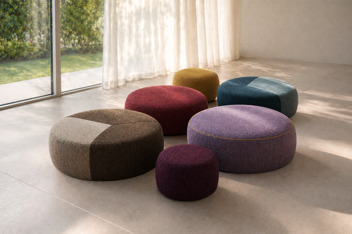 Oasi, Ottomans collection, design Pier Luigi Frighetto
